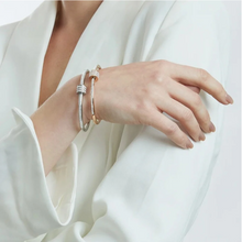 Carregar imagem no visualizador da galeria, Pulseira Diana - Aço Inoxidável Cravejada com Zircônia