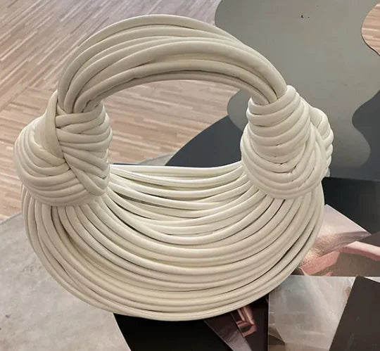 Bolsa Metálica Jade com Alça de Nó