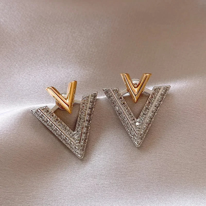 Brincos Zircon com Banho 14K