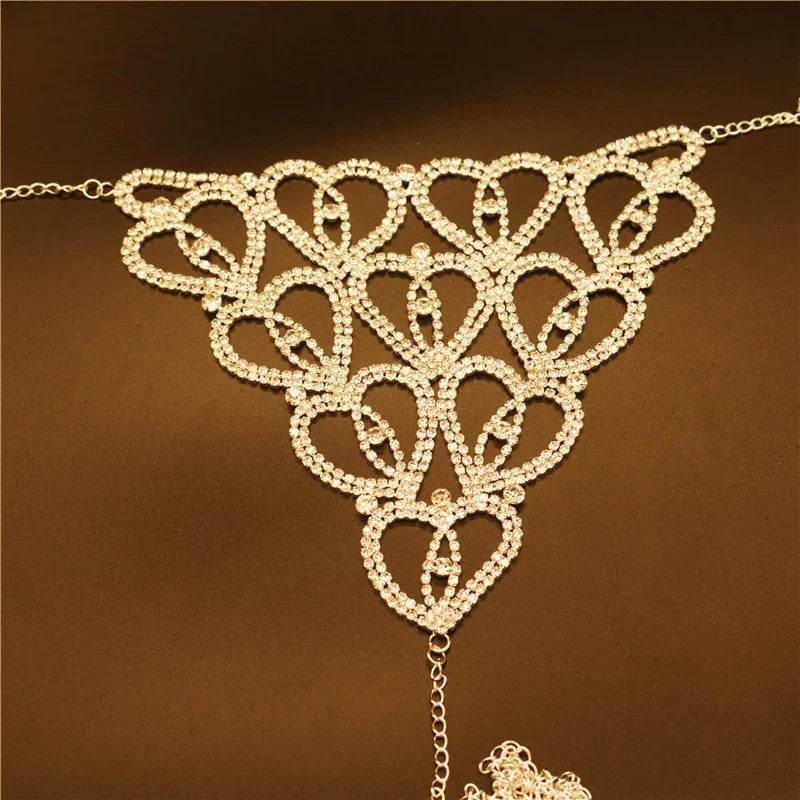 Body Chain com Cristais Harness Glam