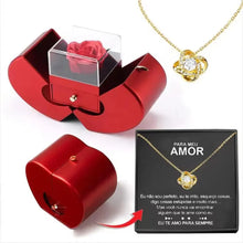 Carregar imagem no visualizador da galeria, Caixa Amor Infinito + Colar Exclusivo Cravejado com Zircônia