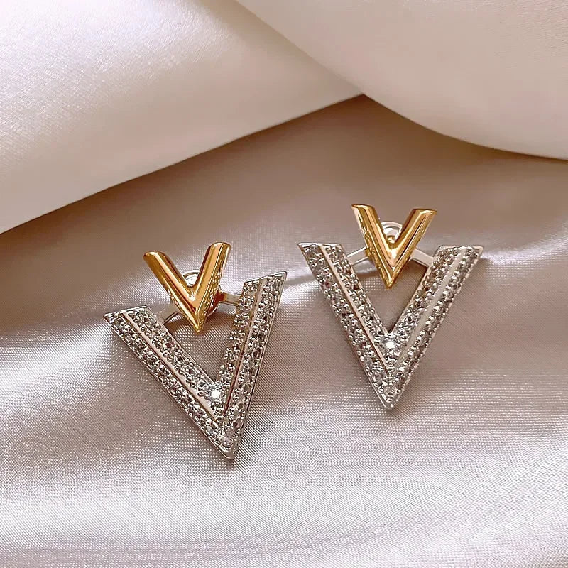 Brincos Zircon com Banho 14K