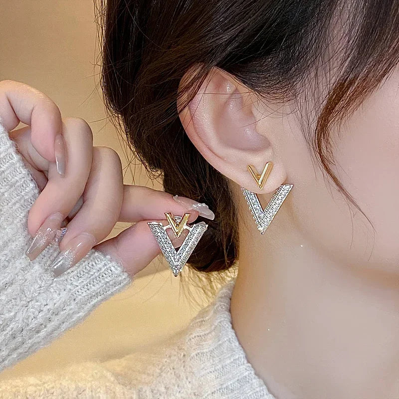 Brincos Zircon com Banho 14K